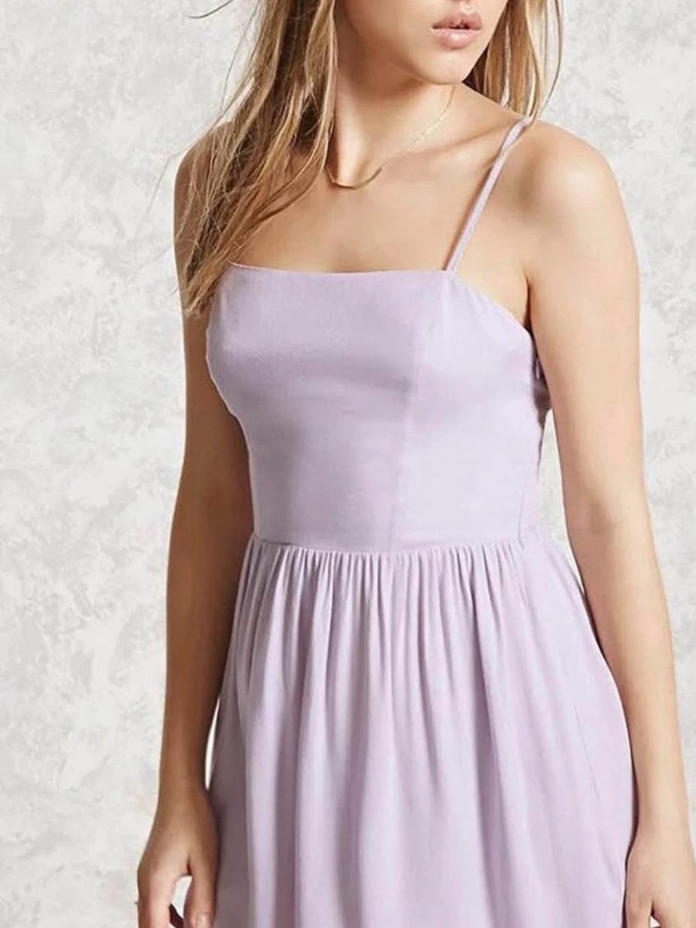 Forever 21 Lavender Spaghetti-Strap Mini Dress